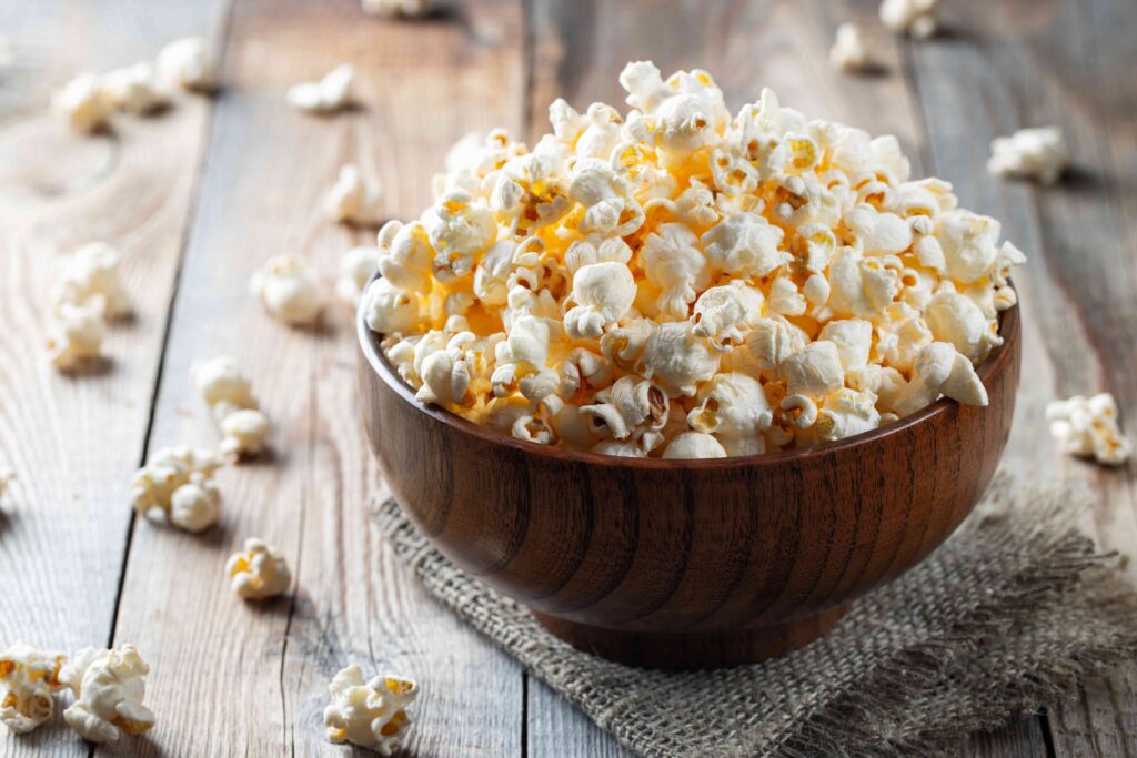 A bowl of popcorn